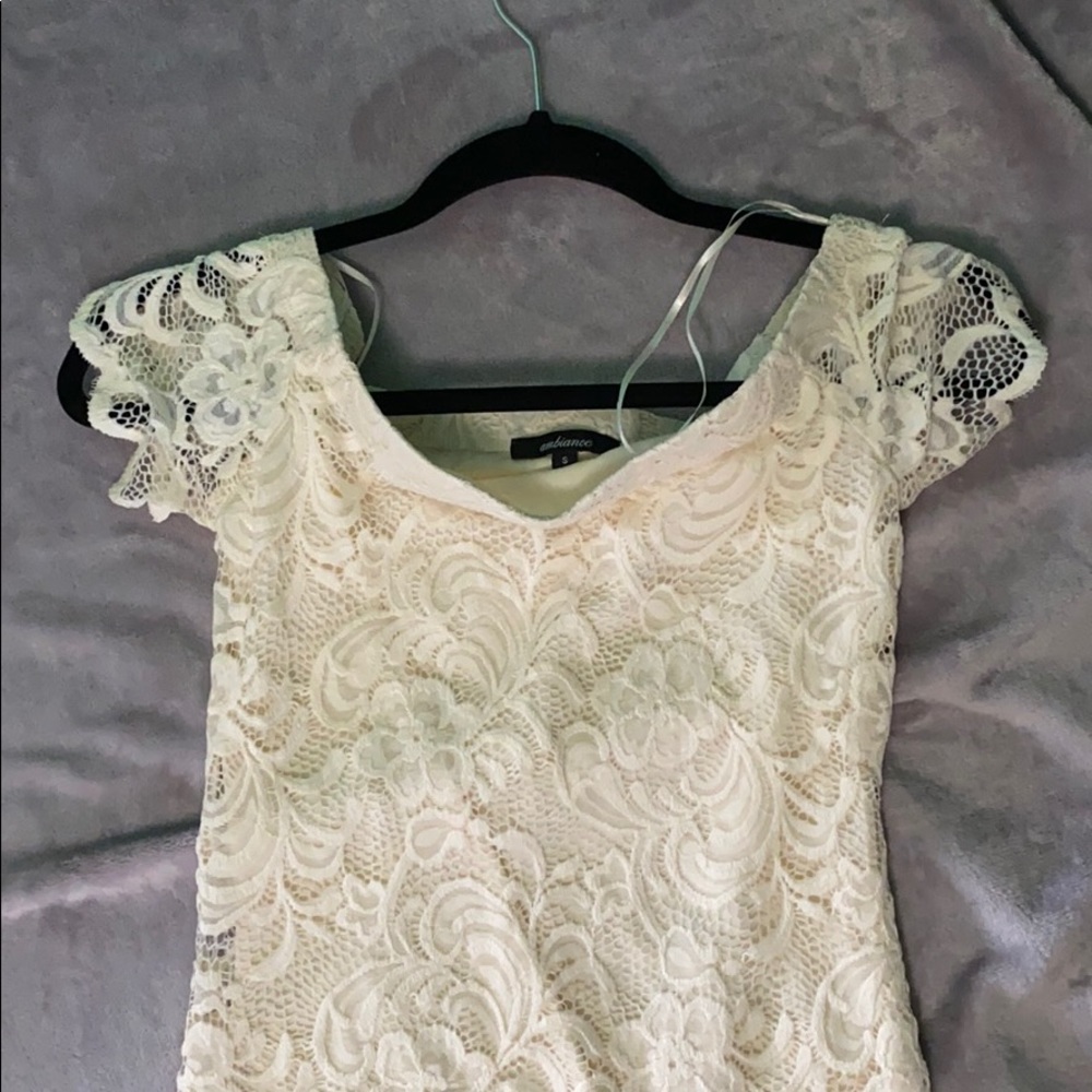 Off the shoulder lace dress